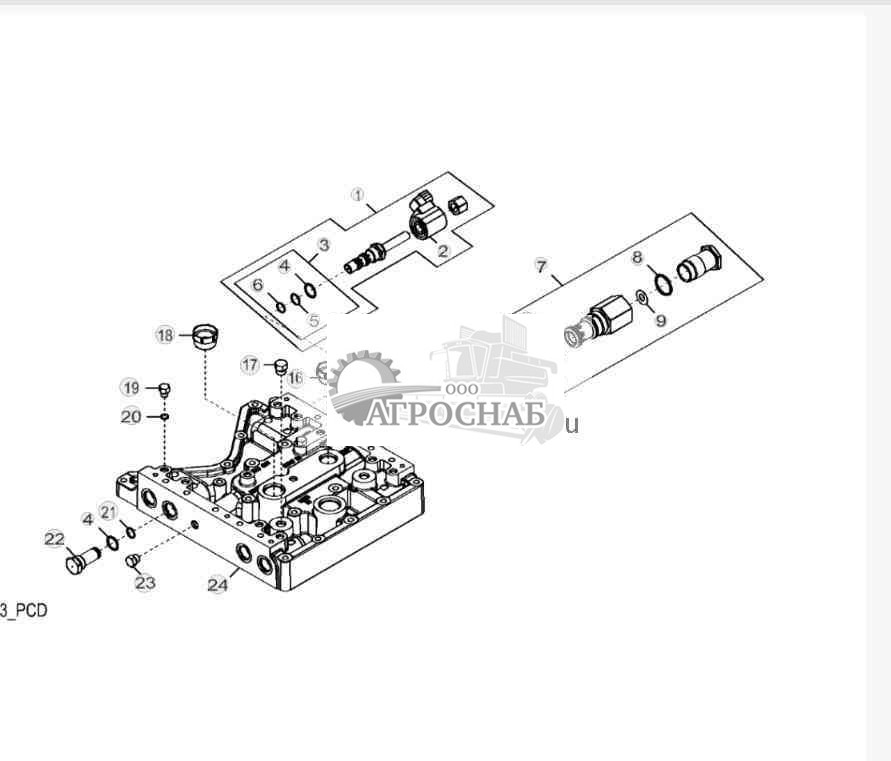 YZ107033 Регулировочный клапан 
